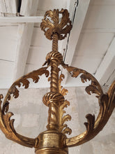 Load image into Gallery viewer, French Gilded Bronze Louis XV Rococo Chandelier 4 fires Shades signed Late 19TH
