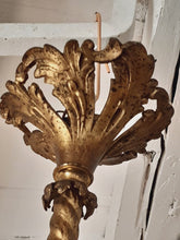 Load image into Gallery viewer, French Gilded Bronze Louis XV Rococo Chandelier 4 fires Shades signed Late 19TH
