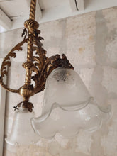 Load image into Gallery viewer, French Gilded Bronze Louis XV Rococo Chandelier 4 fires Shades signed Late 19TH
