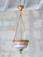 Load image into Gallery viewer, Gorgeous French Church Bronze Porcelaine Chandelier Religious 19TH Rare Ceiling
