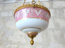 Load image into Gallery viewer, Gorgeous French Church Bronze Porcelaine Chandelier Religious 19TH Rare Ceiling
