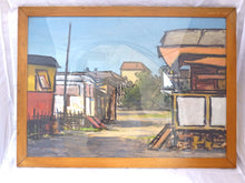 Load image into Gallery viewer, 1900 Set 3x Antique Painting Theme Gypsy Trailers Signed Veuillet 26x19&quot; Framed
