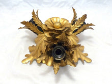 Load image into Gallery viewer, BANCI Mid Century Murano Ceiling Wall Light Gilded Tole Chandelier BAGUES Style
