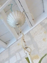 Load image into Gallery viewer, Charming Florentine Chandelier Enameld Metal Tole Flowers 60&#39;s Italian Ceiling
