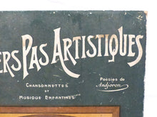 Load image into Gallery viewer, Antique French Paper Cover &quot;Premiers Pas Artistiques&quot; Late 19TH - Advertisings
