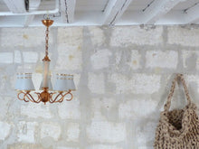 Load image into Gallery viewer, Vinatge French Modernist Ceiling Suspension Chandelier 1950 PETITOT Styl Diabolo
