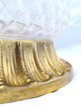 Load image into Gallery viewer, Gorgeous Mid-century Gilded Tole Diamond Glass Ceiling Lamp Wall Light 1970
