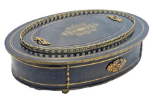 Load image into Gallery viewer, Rare Large Napoleon 3 Antique French Jardiniere Planter Zinc Tray Inlaid 19TH
