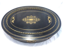 Load image into Gallery viewer, Rare Large Napoleon 3 Antique French Jardiniere Planter Zinc Tray Inlaid 19TH
