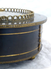 Load image into Gallery viewer, Rare Large Napoleon 3 Antique French Jardiniere Planter Zinc Tray Inlaid 19TH
