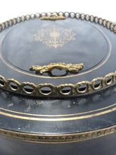 Load image into Gallery viewer, Rare Large Napoleon 3 Antique French Jardiniere Planter Zinc Tray Inlaid 19TH
