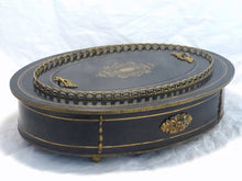 Load image into Gallery viewer, Rare Large Napoleon 3 Antique French Jardiniere Planter Zinc Tray Inlaid 19TH
