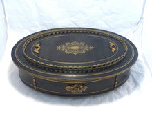 Load image into Gallery viewer, Rare Large Napoleon 3 Antique French Jardiniere Planter Zinc Tray Inlaid 19TH
