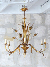 Load image into Gallery viewer, 27&quot; HANS KOGL Large Ceiling 70&#39;s Hollywood Regency Mid Century Chandelier JANSEN
