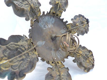 Load image into Gallery viewer, Antique French Ceiling 19TH Church Religious Chandelier Gilded Angels Crystal
