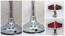 Load image into Gallery viewer, OMG Rare Pair Desk Lamp PIROUETT Art Deco Bauhaus 1930 - Red &amp; Blue Light
