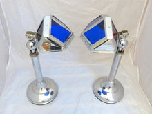 Load image into Gallery viewer, OMG Rare Pair Desk Lamp PIROUETT Art Deco Bauhaus 1930 - Red &amp; Blue Light
