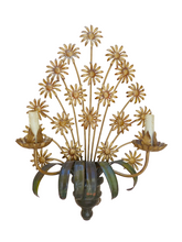 Load image into Gallery viewer, XXL Mid Century Italian Ceiling Wall Light Gilded Tole Chandelier Hans Kogl St.
