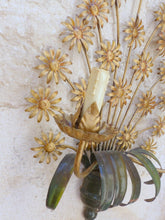 Load image into Gallery viewer, XXL Mid Century Italian Ceiling Wall Light Gilded Tole Chandelier Hans Kogl St.
