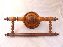 Load image into Gallery viewer, Gorgeous antique 19TH Elegant Curtain Holder / Bed Canopy / Towel Rod Walnut
