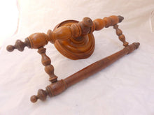 Load image into Gallery viewer, Gorgeous antique 19TH Elegant Curtain Holder / Bed Canopy / Towel Rod Walnut
