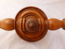 Load image into Gallery viewer, Gorgeous antique 19TH Elegant Curtain Holder / Bed Canopy / Towel Rod Walnut
