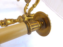 Load image into Gallery viewer, Gorgeous PAIR Antique Gilded Bronze Triple Wall light Sconce 1900 Louis XVI
