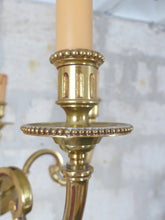 Load image into Gallery viewer, Gorgeous Vintage French 5 Arms Gilded Brass Chandelier Ceiling Bronze Louis XVI
