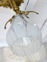 Load image into Gallery viewer, Gorgeous Ceiling French Gilded Bronze Louis XVI Chandelier 4 fires Shades 19TH
