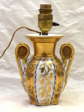 Load image into Gallery viewer, Elegant antique French Lamp 19TH Paris Porcelain White &amp; Gilded
