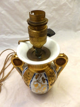 Load image into Gallery viewer, Elegant antique French Lamp 19TH Paris Porcelain White &amp; Gilded
