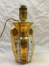 Load image into Gallery viewer, Elegant antique French Lamp 19TH Paris Porcelain White &amp; Gilded
