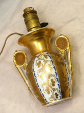 Load image into Gallery viewer, Elegant antique French Lamp 19TH Paris Porcelain White &amp; Gilded
