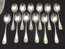 Load image into Gallery viewer, CHRISTOFLE PERLES RARE Complete Ice Cream set 12 Place settings 14pc MINT Server
