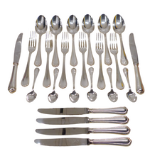 Load image into Gallery viewer, CHRISTOFLE SPATOURS Table Dinner set 6 Place settings 24pcs MINT Silverplated #1
