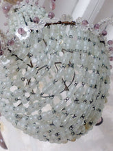 Load image into Gallery viewer, Antique Chandelier Rock Crystal Beads Purple Drops 1930 MURANO Rare
