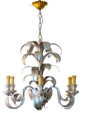 Load image into Gallery viewer, 23&quot; Vintage Pineapple Ceiling 70&#39;s Hollywood Regency Mid Century Chandelier KOGL
